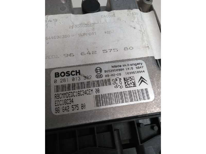 Recambio de centralita motor uce para citroen c4 berlina referencia OEM IAM 0281013332 9664257580 EDC16C34