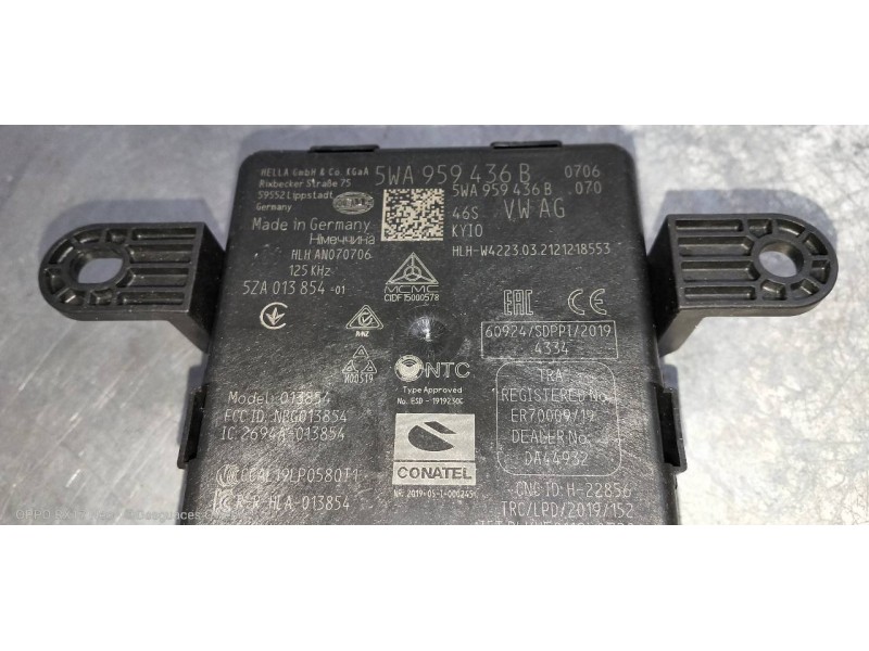 Recambio de modulo electronico para seat leon (kl1) style referencia OEM IAM 5WA959436B 5ZA013854 