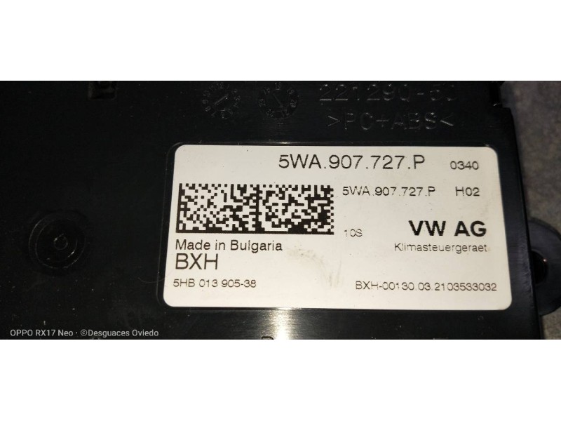 Recambio de modulo electronico para seat leon (kl1) style referencia OEM IAM 5WA907727P 5HB01390538 