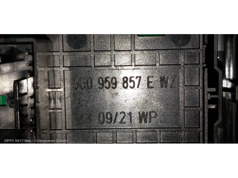 Recambio de mando elevalunas delantero izquierdo para seat leon (kl1) style referencia OEM IAM 5G0959857E  