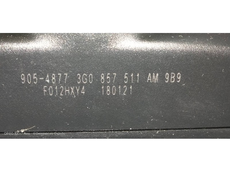 Recambio de espejo interior para seat leon (kl1) style referencia OEM IAM 3G0857511AM  