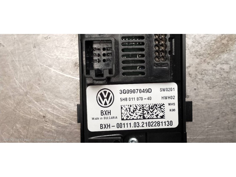 Recambio de mando calefaccion / aire acondicionado para seat leon (kl1) style referencia OEM IAM 3G0907049D 5HB01187040 