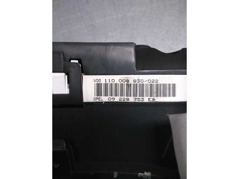 Recambio de cuadro instrumentos para opel astra g berlina 1.6 referencia OEM IAM 110008830022 09228753EB  Recambio de cuadro instrumentos para opel astra g berlina 1.6 referencia OEM IAM 110008830022 09228753EB