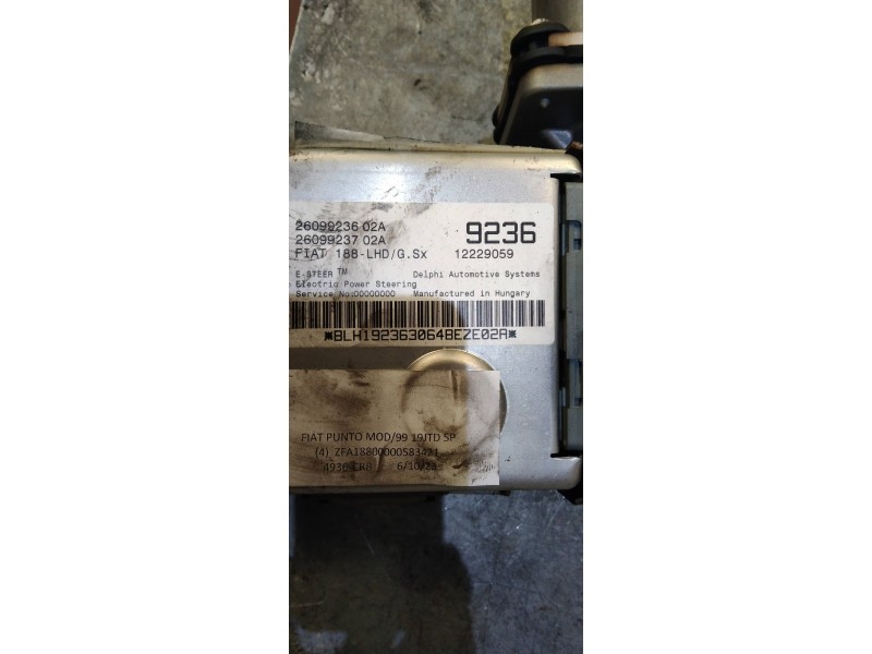 Recambio de columna direccion para fiat punto berlina (188) 1.9 jtd cat referencia OEM IAM 2609923602A 12229059 
