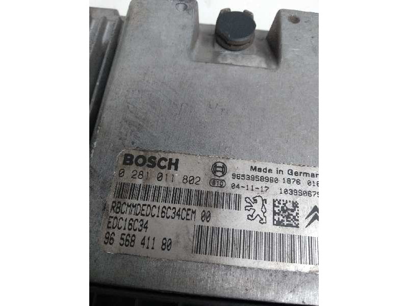 Recambio de centralita motor uce para citroen xsara picasso 1.6 hdi cat (9hy / dv6ted4) referencia OEM IAM 0281011802 9656841180