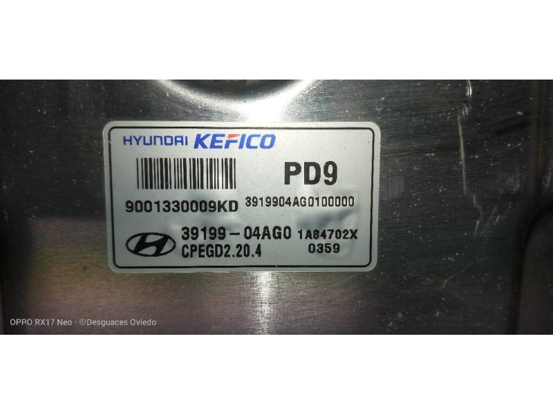 Recambio de centralita motor uce para hyundai i30 (pd) essence referencia OEM IAM 3919904AG0 1A84702X 9001330009KD 