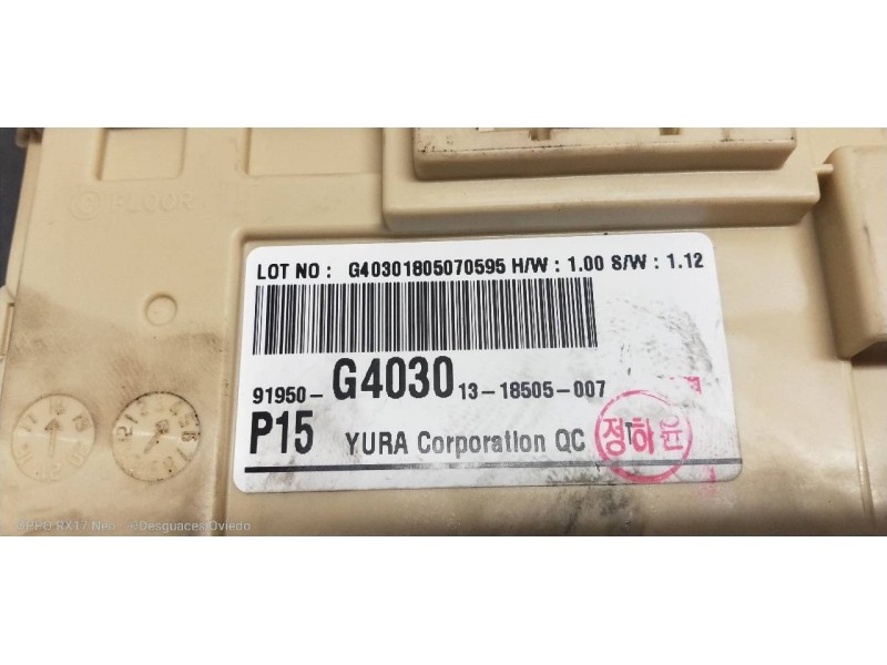 Recambio de caja reles / fusibles para hyundai i30 (pd) essence referencia OEM IAM 91950G4030  