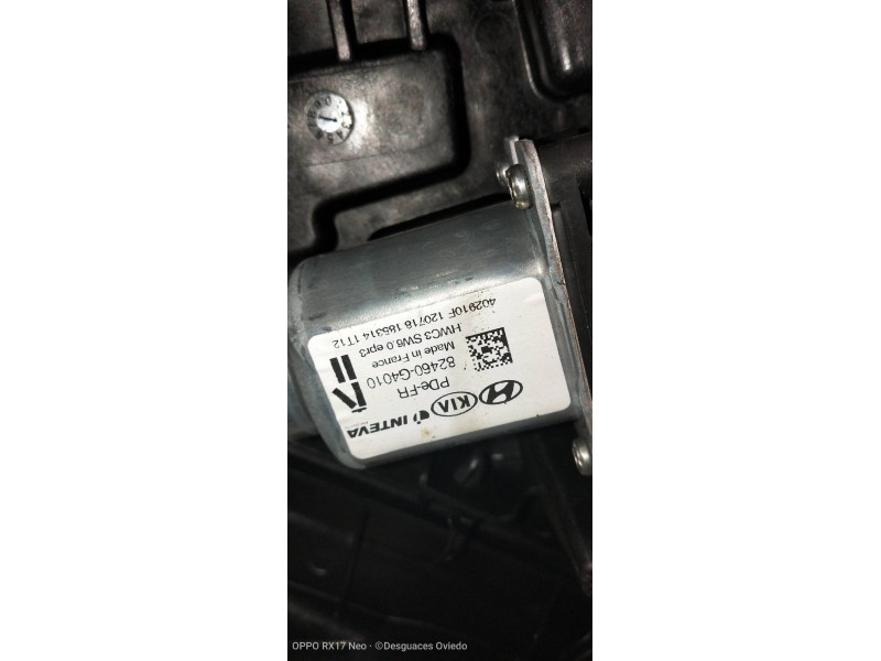 Recambio de elevalunas delantero derecho para hyundai i30 (pd) essence referencia OEM IAM 82480G4180 82460G4010 