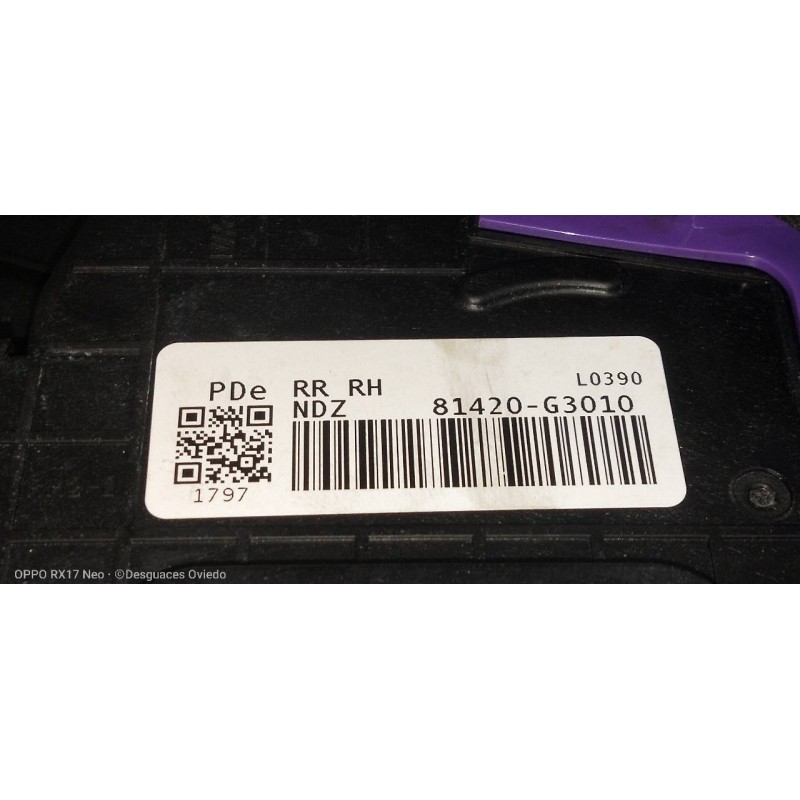 Recambio de motor cierre centralizado trasero derecho para hyundai i30 (pd) essence referencia OEM IAM 81420G3010  