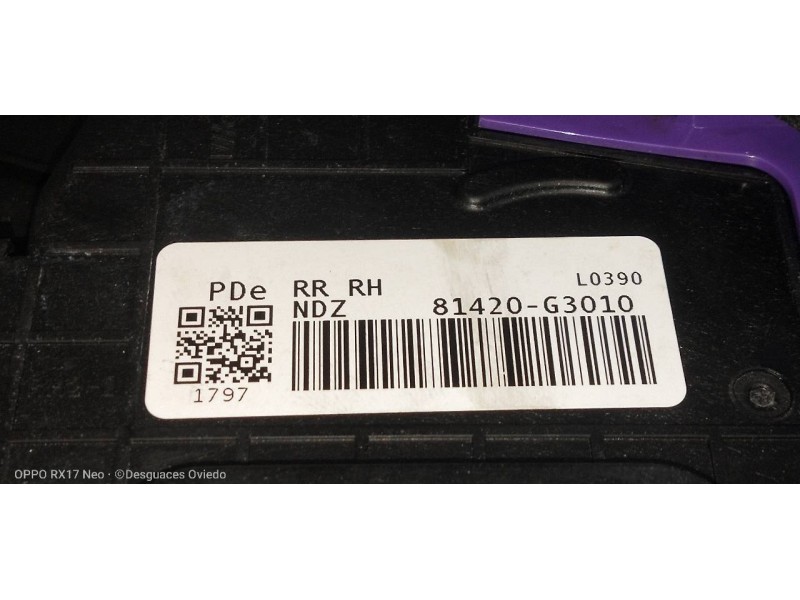 Recambio de motor cierre centralizado trasero derecho para hyundai i30 (pd) essence referencia OEM IAM 81420G3010  