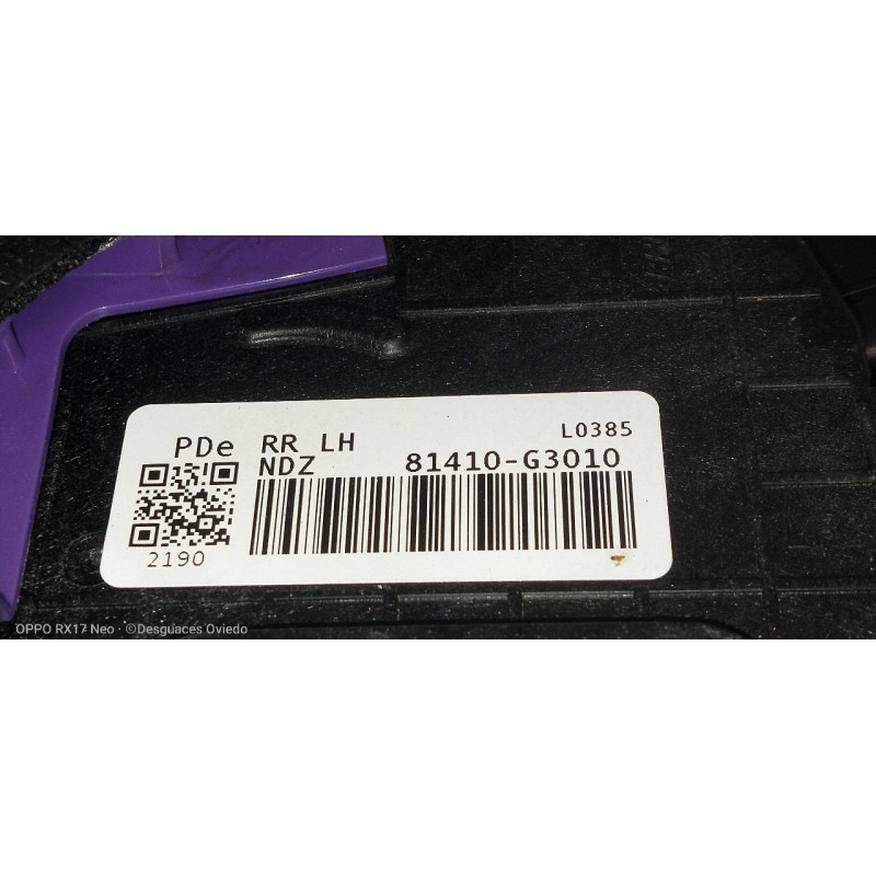 Recambio de motor cierre centralizado trasero izquierdo para hyundai i30 (pd) essence referencia OEM IAM 81410G3010  