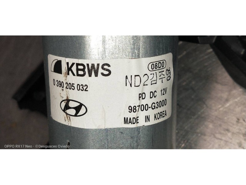 Recambio de motor limpia trasero para hyundai i30 (pd) essence referencia OEM IAM 0390205032 98700G3000 