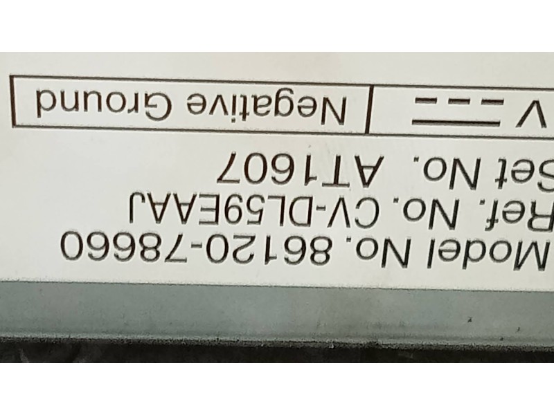 Recambio de sistema audio / radio cd para lexus nx 300h 4wd referencia OEM IAM 8612078660 CVDL59EAAJ 