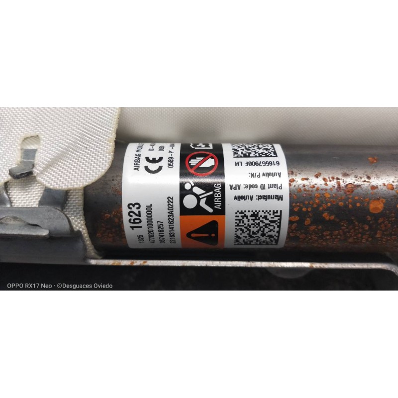 Recambio de airbag cortina delantero izquierdo para opel zafira (c) referencia OEM IAM 13251623 616557900F 367416257 