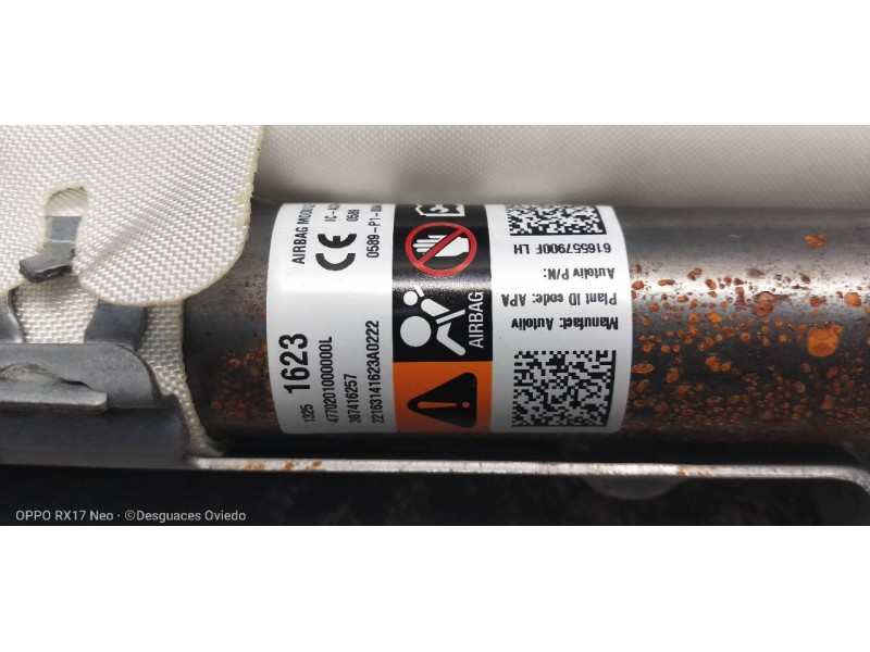 Recambio de airbag cortina delantero izquierdo para opel zafira (c) referencia OEM IAM 13251623 616557900F 367416257 