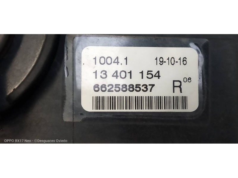 Recambio de faro antiniebla derecho para opel zafira (c) referencia OEM IAM 662588537  