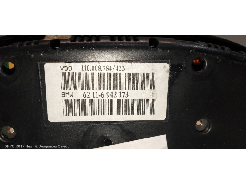 Recambio de cuadro instrumentos para bmw serie 7 (e38) 740il automático referencia OEM IAM 62116942173 110008784433 
