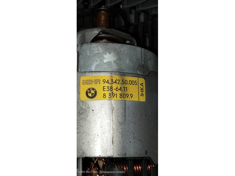 Recambio de motor calefaccion para bmw serie 7 (e38) 740il automático referencia OEM IAM 83918099 641183918099 9434250005
