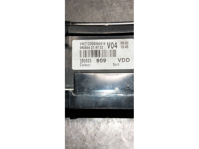Recambio de cuadro instrumentos para volkswagen passat berlina (3b3) referencia OEM IAM 3B0920809 110080197023 