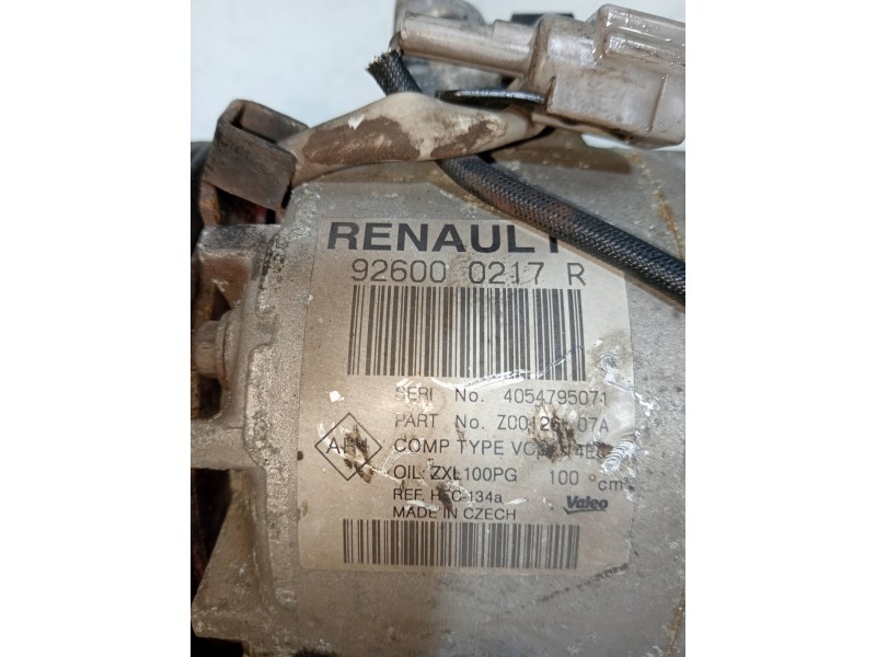 Recambio de compresor aire acondicionado para renault clio iv limited referencia OEM IAM 926000217R 4054795071 