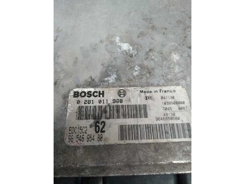 Recambio de centralita motor uce para citroen c8 2.0 hdi fap cat referencia OEM IAM 0281011968 9654695480 62