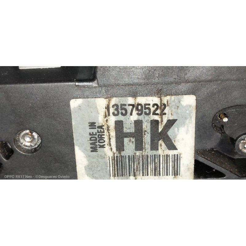 Recambio de motor cierre centralizado delantero izquierdo para opel zafira (c) referencia OEM IAM 13579522  