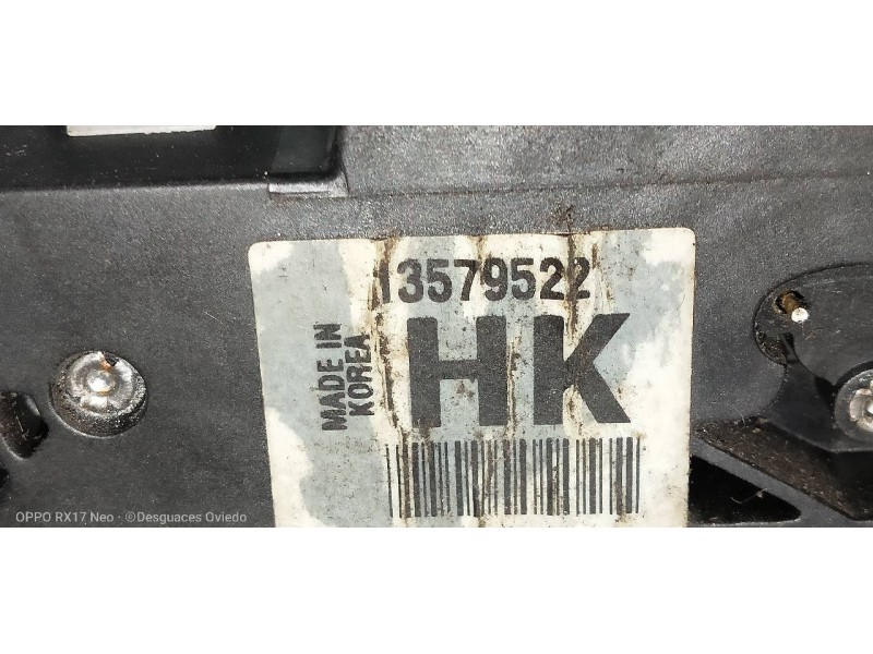 Recambio de motor cierre centralizado delantero izquierdo para opel zafira (c) referencia OEM IAM 13579522  