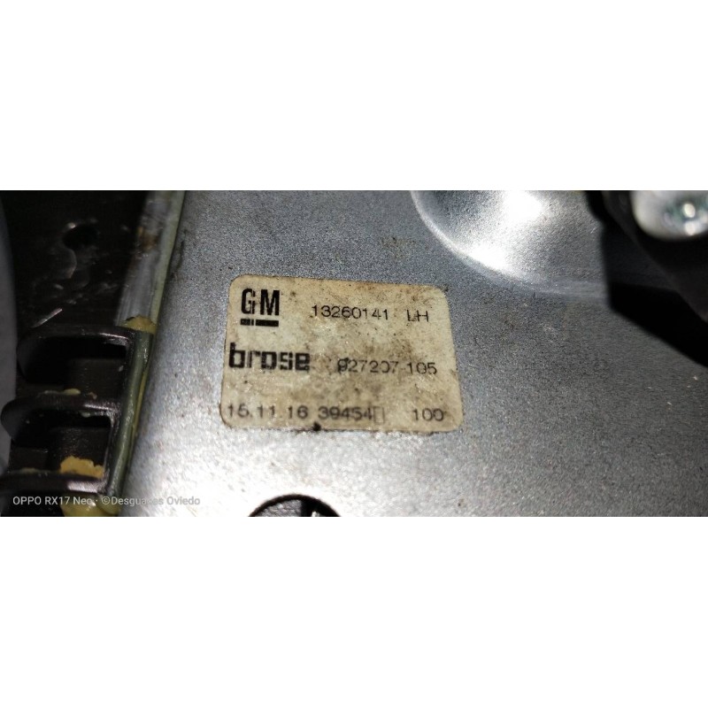 Recambio de elevalunas trasero izquierdo para opel zafira (c) referencia OEM IAM 132660141  