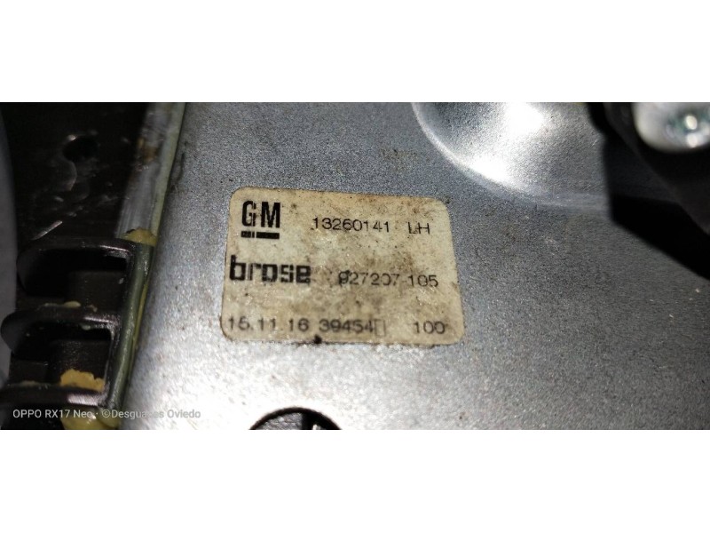 Recambio de elevalunas trasero izquierdo para opel zafira (c) referencia OEM IAM 132660141  