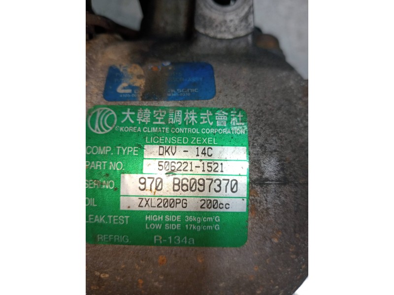 Recambio de compresor aire acondicionado para ssangyong musso 2.9 tdi lux referencia OEM IAM 5062211521 6611303115 