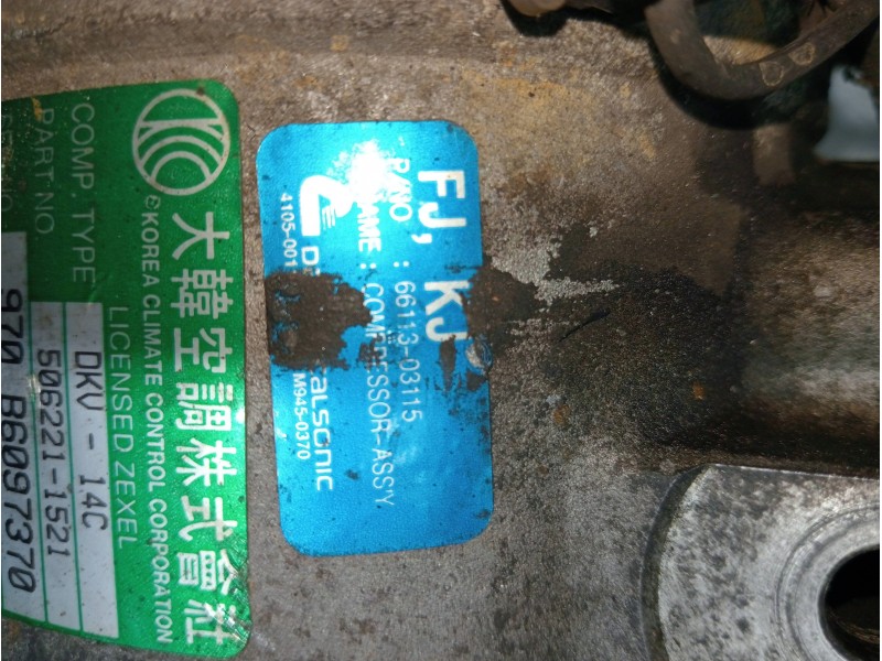 Recambio de compresor aire acondicionado para ssangyong musso 2.9 tdi lux referencia OEM IAM 5062211521 6611303115 