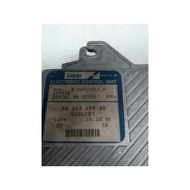 Recambio de centralita motor uce para citroen xantia berlina 2.1 turbodiesel referencia OEM IAM R04010011D 9624349980 80555E