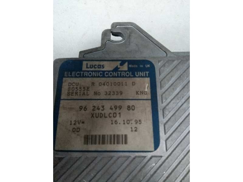 Recambio de centralita motor uce para citroen xantia berlina 2.1 turbodiesel referencia OEM IAM R04010011D 9624349980 80555E