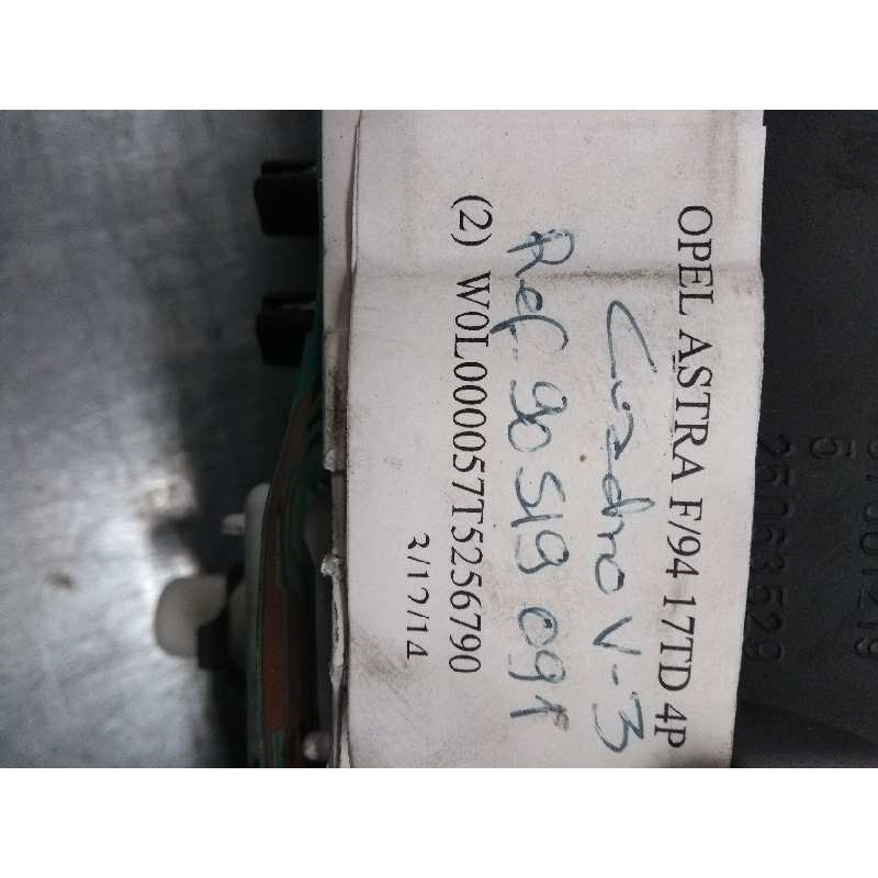 Recambio de cuadro instrumentos para opel astra f berlina 1.7 turbodiesel (17 dt / lu8) referencia OEM IAM 90519091   Recambio de cuadro instrumentos para opel astra f berlina 1.7 turbodiesel (17 dt / lu8) referencia OEM IAM 90519091