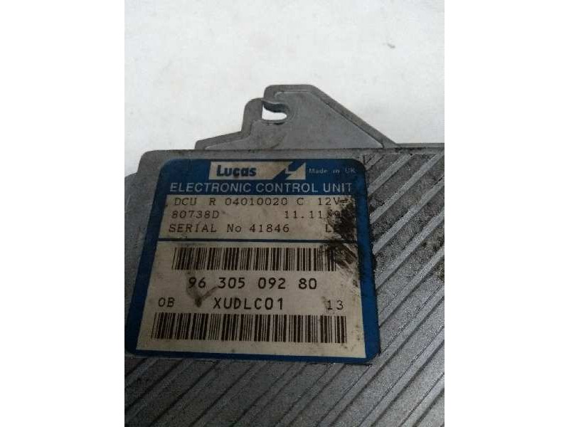 Recambio de centralita motor uce para citroen xantia berlina 2.1 turbodiesel referencia OEM IAM R04010020C 9630509280 80738D Recambio de centralita motor uce para citroen xantia berlina 2.1 turbodiesel referencia OEM IAM R04010020C 9630509280 80738D