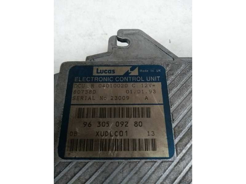 Recambio de centralita motor uce para citroen xantia berlina 2.1 turbodiesel referencia OEM IAM R04010020C 9630509280 80738D