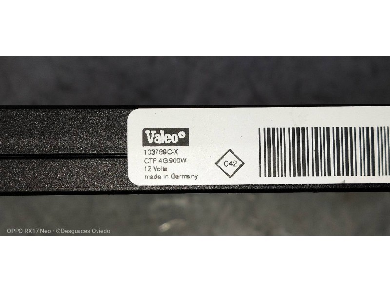 Recambio de resistencia calefaccion para renault clio v 1.5 blue dci diesel fap referencia OEM IAM 103789CX  