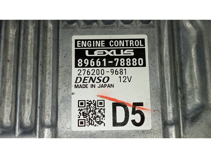 Recambio de centralita motor uce para lexus nx 300h 4wd referencia OEM IAM 2762009681 8966178880 