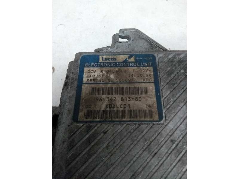 Recambio de centralita motor uce para citroen evasion 2.1 turbodiesel referencia OEM IAM R04010021D 9634281380 80739F Recambio de centralita motor uce para citroen evasion 2.1 turbodiesel referencia OEM IAM R04010021D 9634281380 80739F
