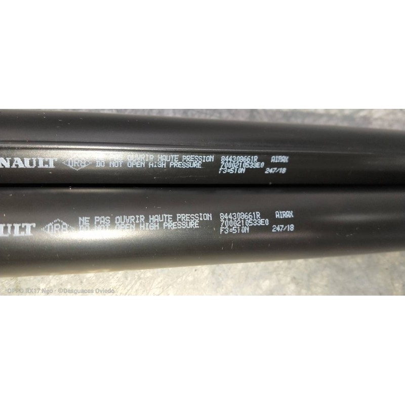 Recambio de amortiguadores maletero / porton para renault clio v 1.5 blue dci diesel fap referencia OEM IAM 844308661R  