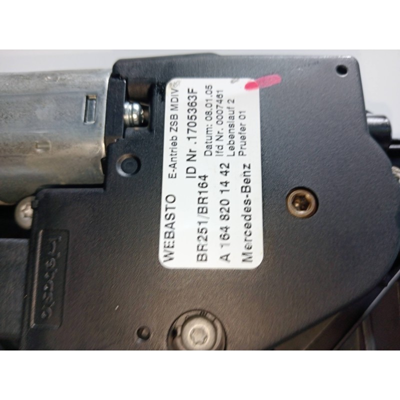 Recambio de techo electrico para mercedes clase m (w164) 320 / 350 cdi (164.122) referencia OEM IAM 1704184P08 A1648201442 