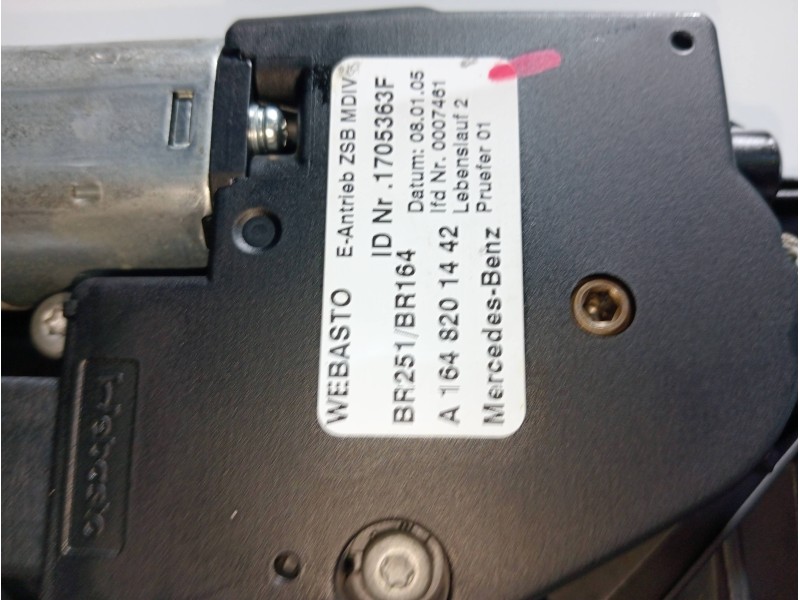 Recambio de techo electrico para mercedes clase m (w164) 320 / 350 cdi (164.122) referencia OEM IAM 1704184P08 A1648201442 
