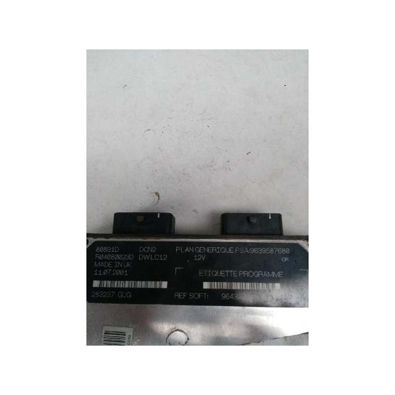 Recambio de centralita motor uce para citroen xsara berlina 1.9d premier referencia OEM IAM R04080023D 9639587680 9643294980 808