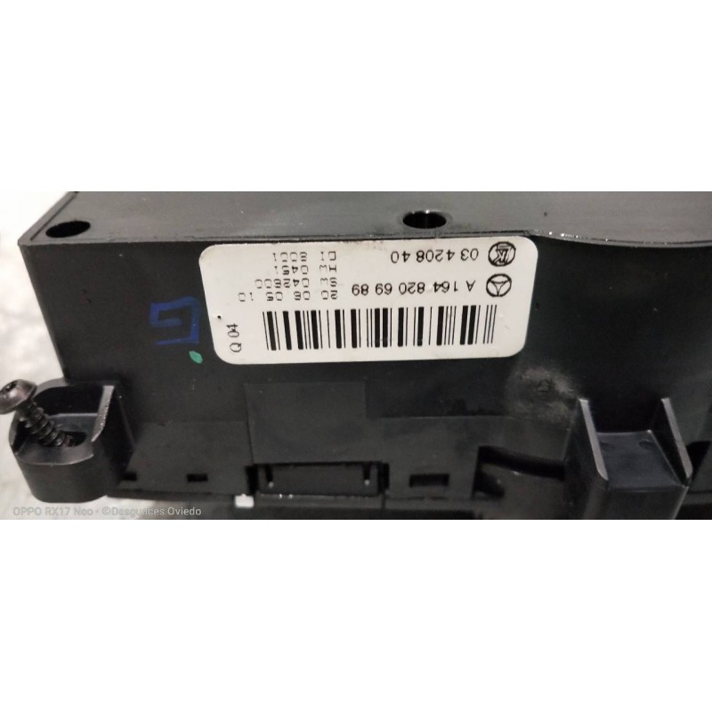 Recambio de mando calefaccion / aire acondicionado para mercedes clase m (w164) 320 / 350 cdi (164.122) referencia OEM IAM A1648
