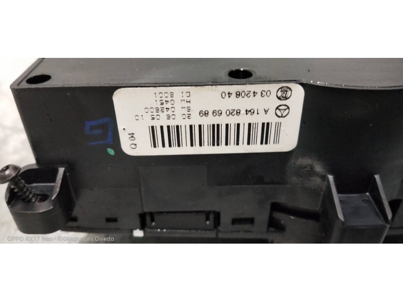 Recambio de mando calefaccion / aire acondicionado para mercedes clase m (w164) 320 / 350 cdi (164.122) referencia OEM IAM A1648