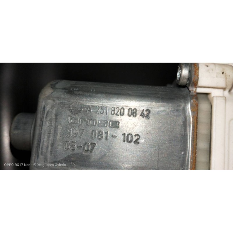Recambio de elevalunas delantero derecho para mercedes clase m (w164) 320 / 350 cdi (164.122) referencia OEM IAM A2518200842  