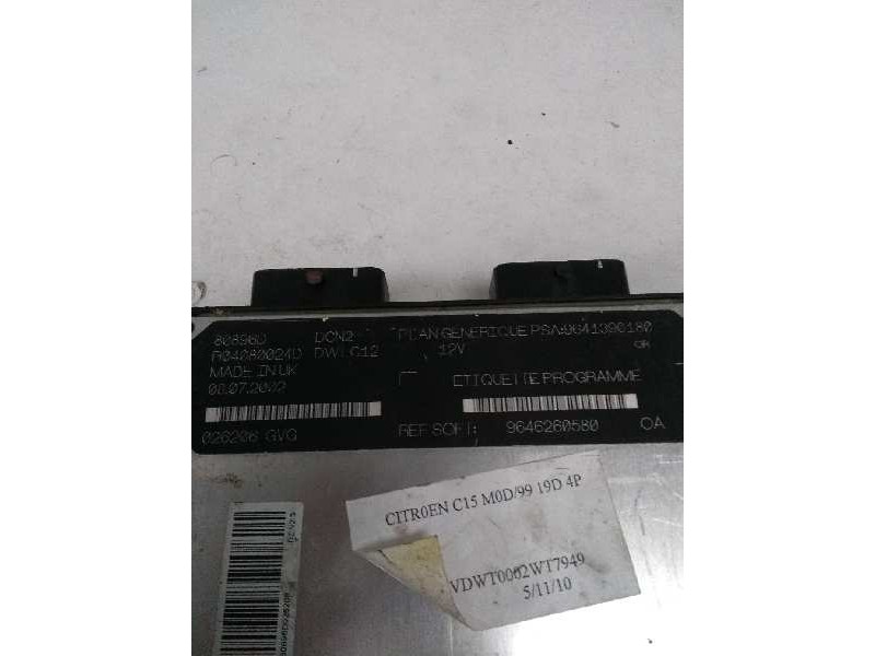 Recambio de centralita motor uce para citroen c15 referencia OEM IAM R04080024D 9641390180 9646260580 80896D Recambio de centralita motor uce para citroen c15 referencia OEM IAM R04080024D 9641390180 9646260580 80896D