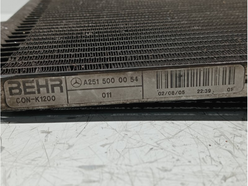 Recambio de condensador / radiador aire acondicionado para mercedes clase m (w164) 320 / 350 cdi (164.122) referencia OEM IAM A2