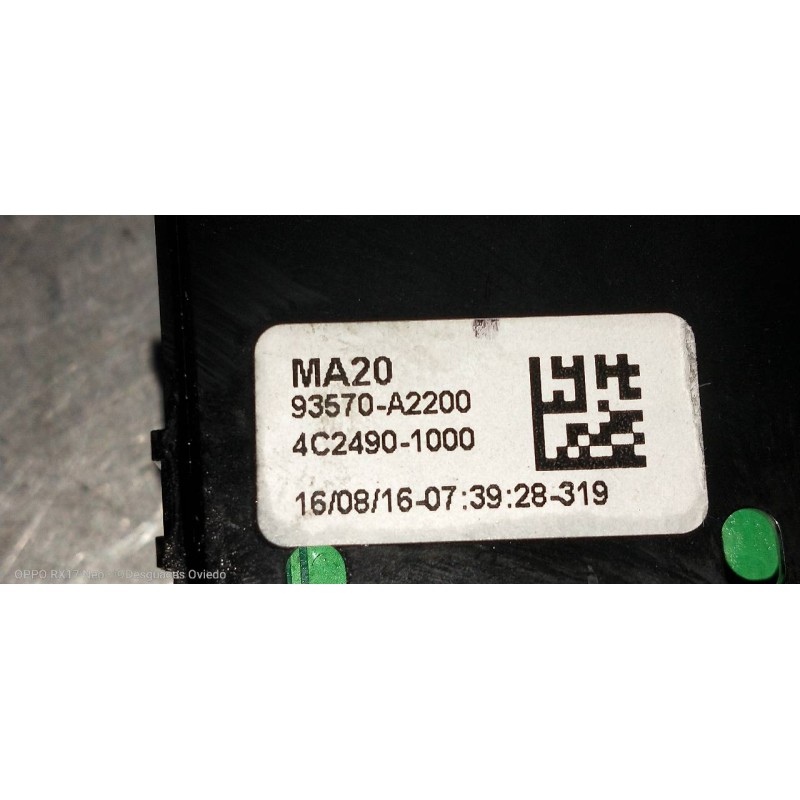 Recambio de mando elevalunas delantero izquierdo para kia cee´d sporty wagon tech referencia OEM IAM 93570A2200 4C24901000 