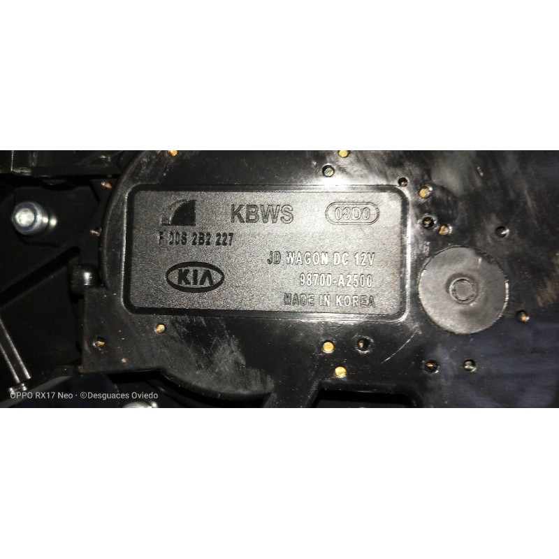 Recambio de motor limpia trasero para kia cee´d sporty wagon tech referencia OEM IAM 98700A2500 F00S2B2227 